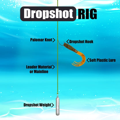 Drop Shot Hooks - Pack of 50 - The Snag Bin