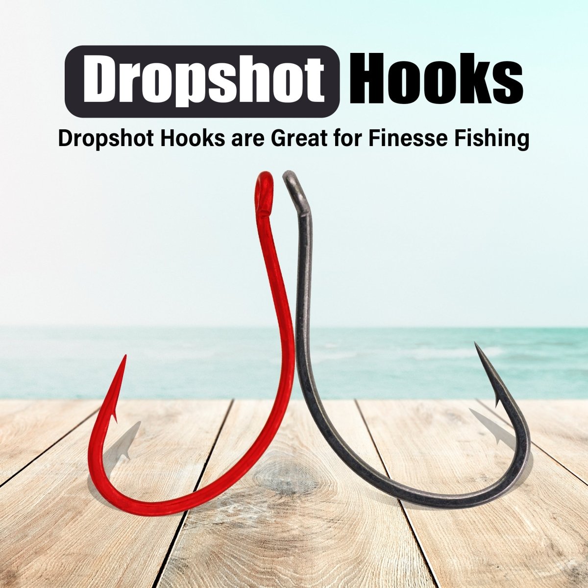 Drop Shot Hooks - Pack of 50 - The Snag Bin