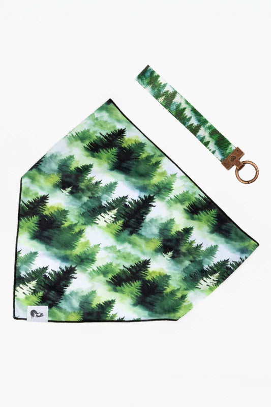 Evergreen Dog Bandana & Matching Keychain - The Snag Bin