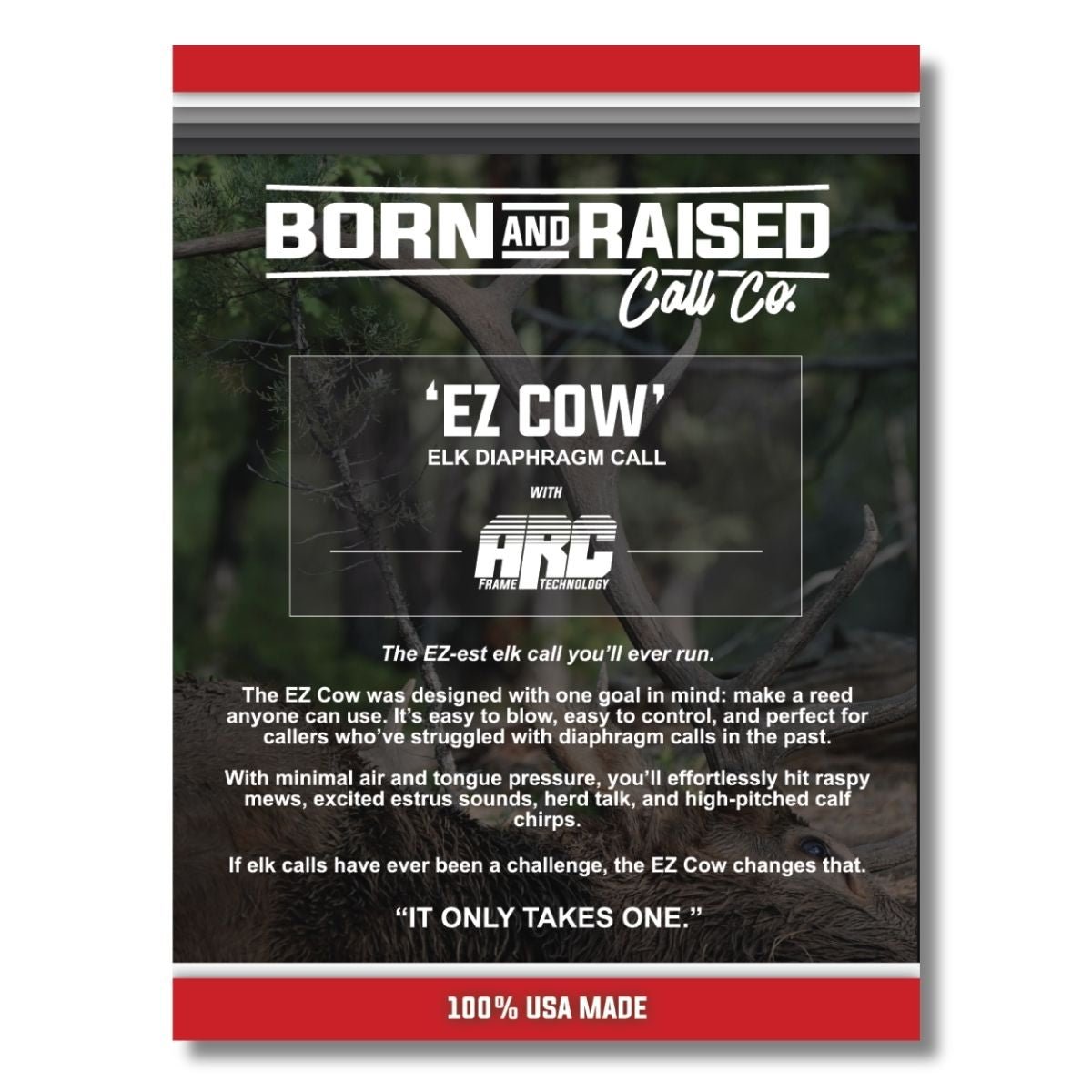 EZ Cow - Elk Diaphragm Call - The Snag Bin