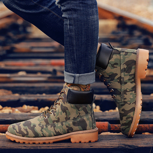Fashionable high top Martin boots for men casual Baotou workwear shoes autumn and winter men's boots V.I.P Digital Presence   The Snag Bin
