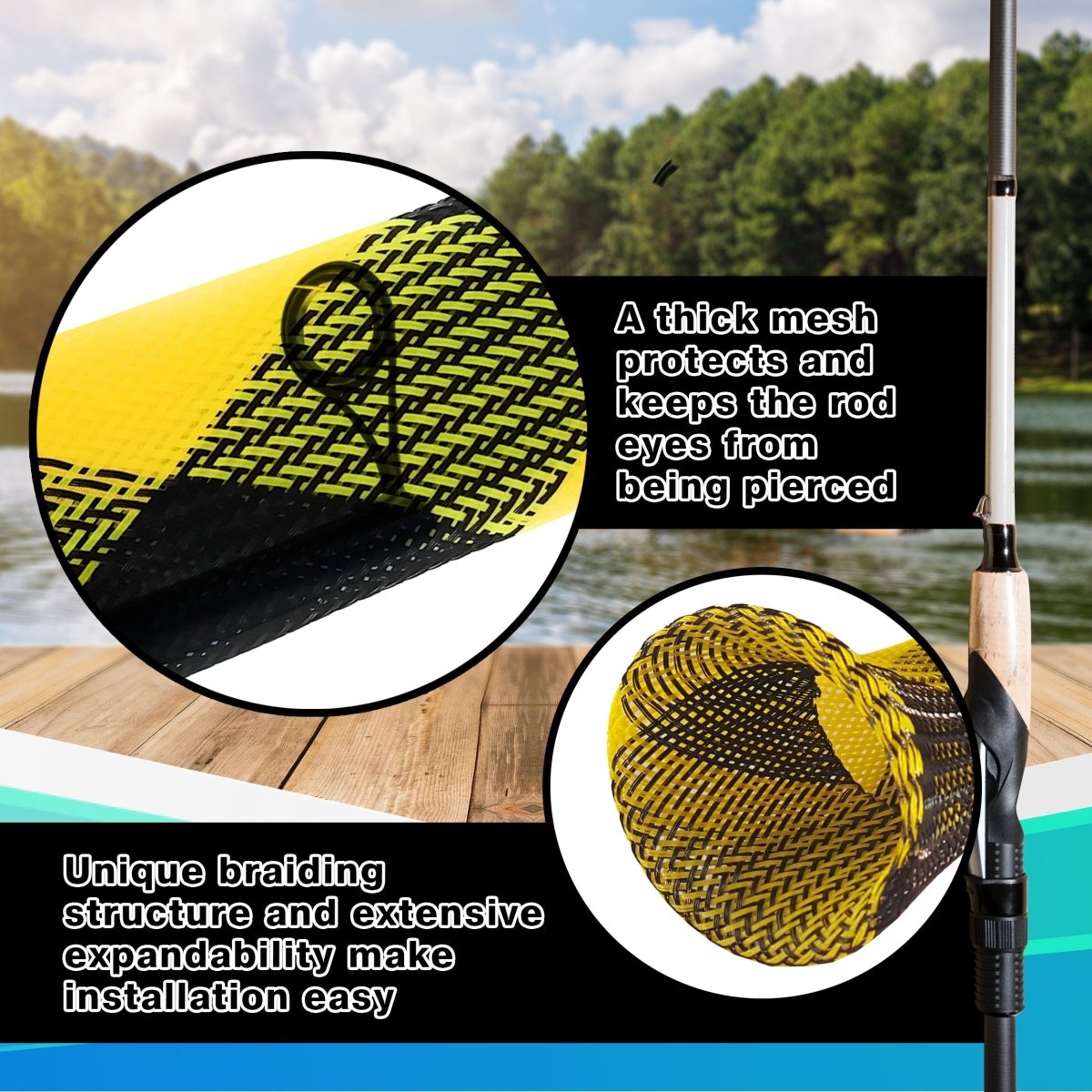 Fishing Rod Cover / Rod Sleeve / Rod Sock (2 - Pack) - The Snag Bin