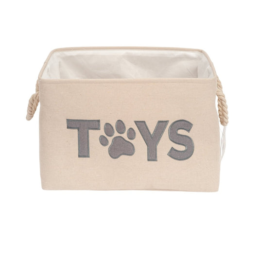 Foldable Fabric Dog Toy Storage Bin - The Snag Bin