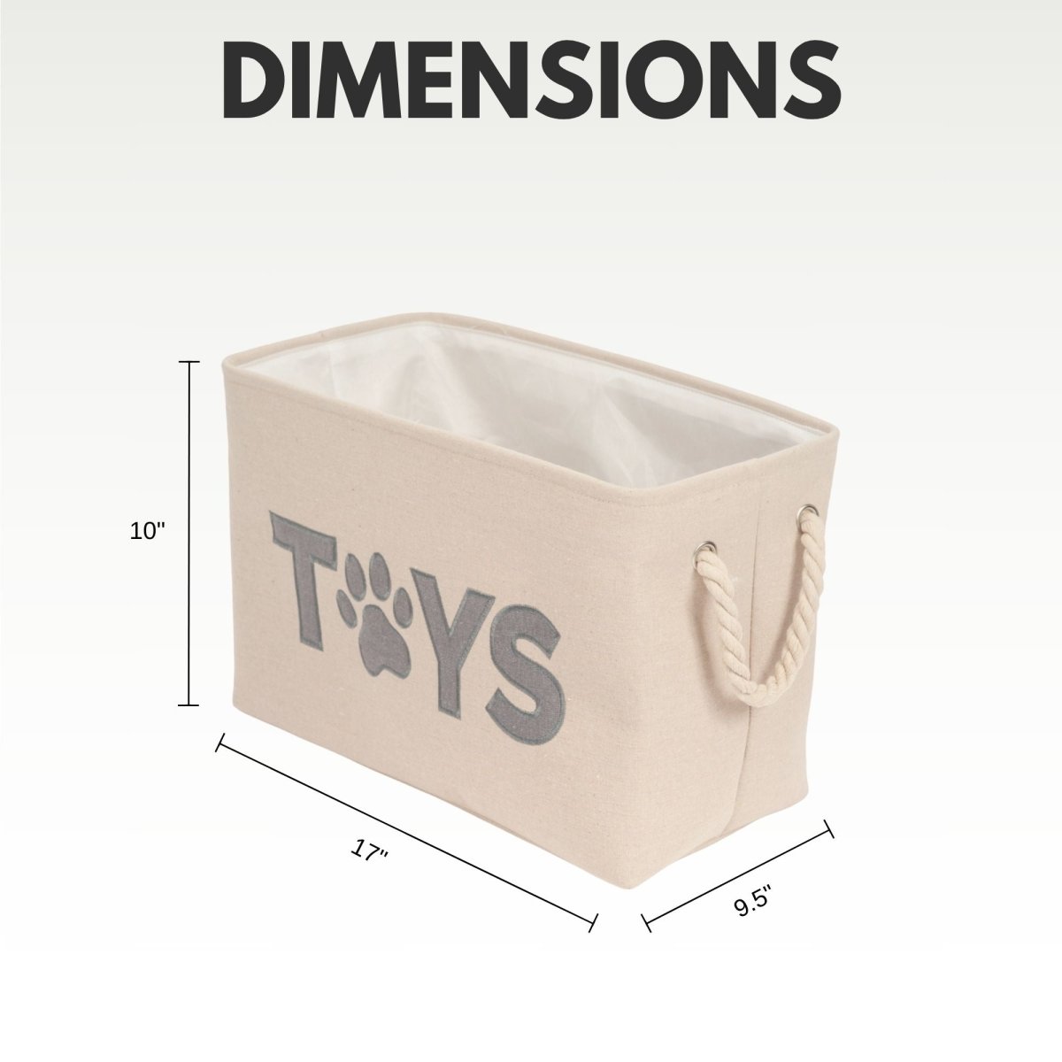 Foldable Fabric Dog Toy Storage Bin - The Snag Bin