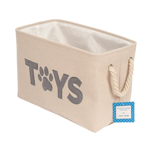 Foldable Fabric Dog Toy Storage Bin - The Snag Bin