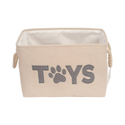 Foldable Fabric Dog Toy Storage Bin - The Snag Bin