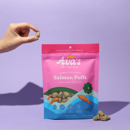 Freeze Dried Dog Treats - Salmon Puffs - The Snag Bin