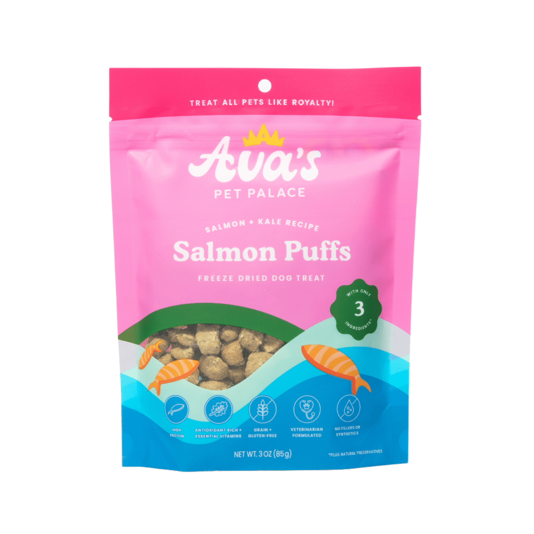 Freeze Dried Dog Treats - Salmon Puffs - The Snag Bin