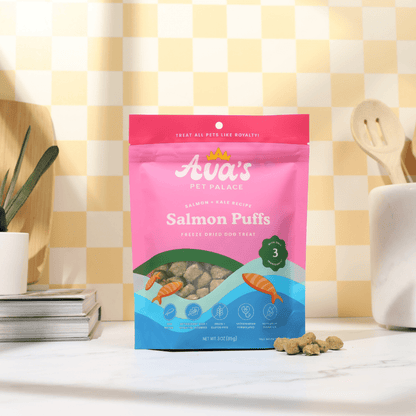 Freeze Dried Dog Treats - Salmon Puffs - The Snag Bin