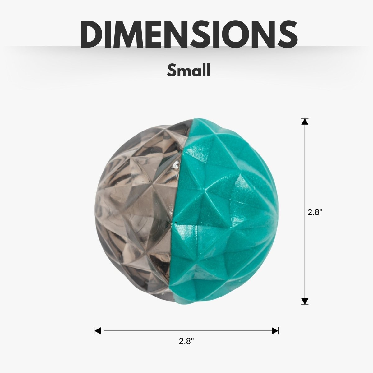 Geometric Textured Ball Dog Chew Toy - The Snag Bin
