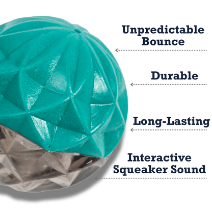 Geometric Textured Ball Dog Chew Toy - The Snag Bin