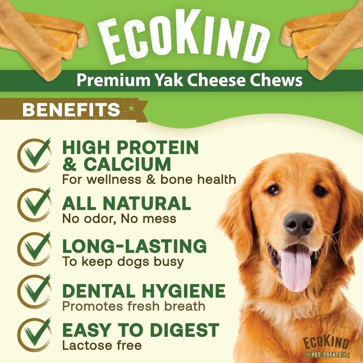 Gold Yak Chews for Small Dogs (4 - 75 sticks) - The Snag Bin