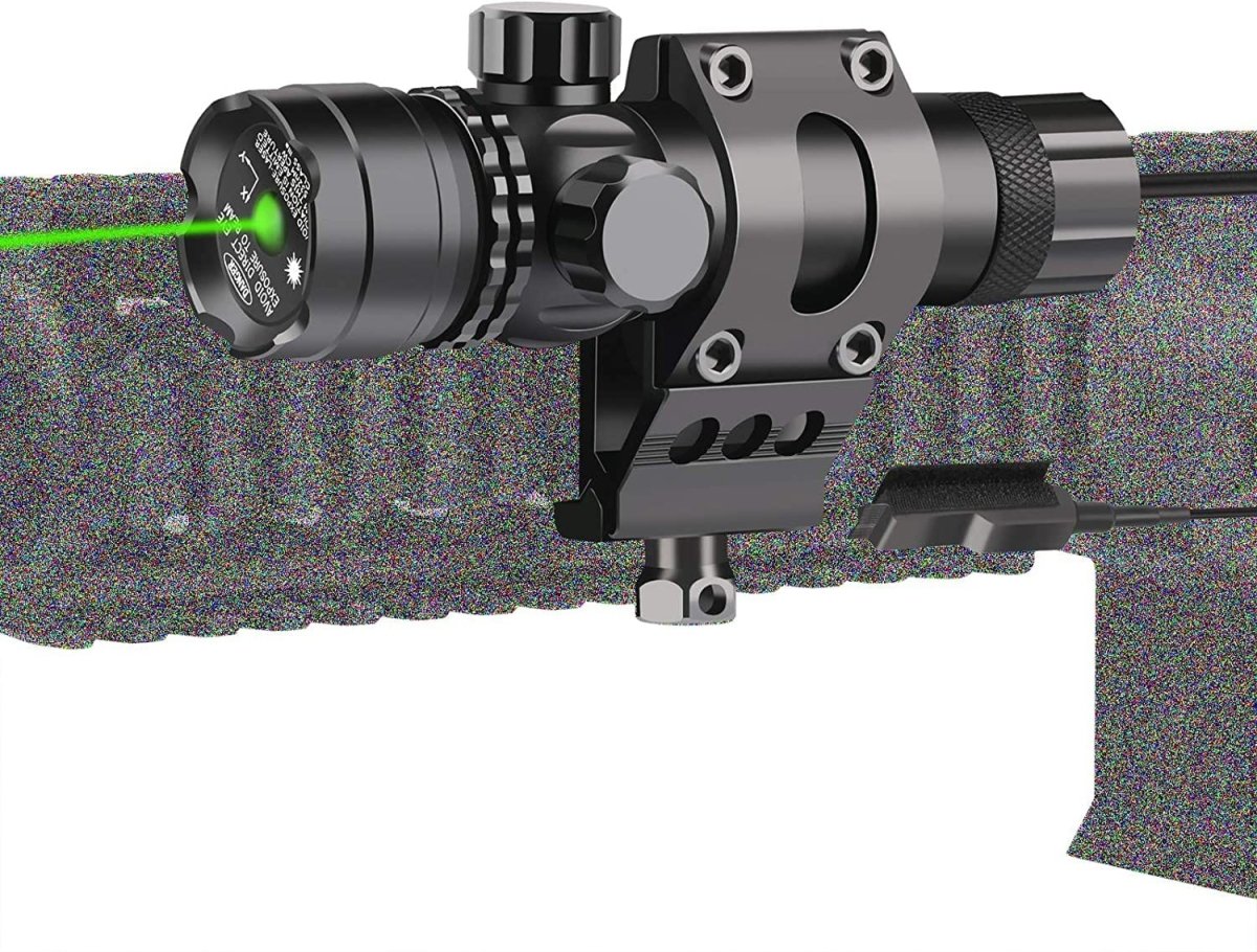 Green/Red Laser with 20mm Mount and Pressure Switch - The Snag Bin