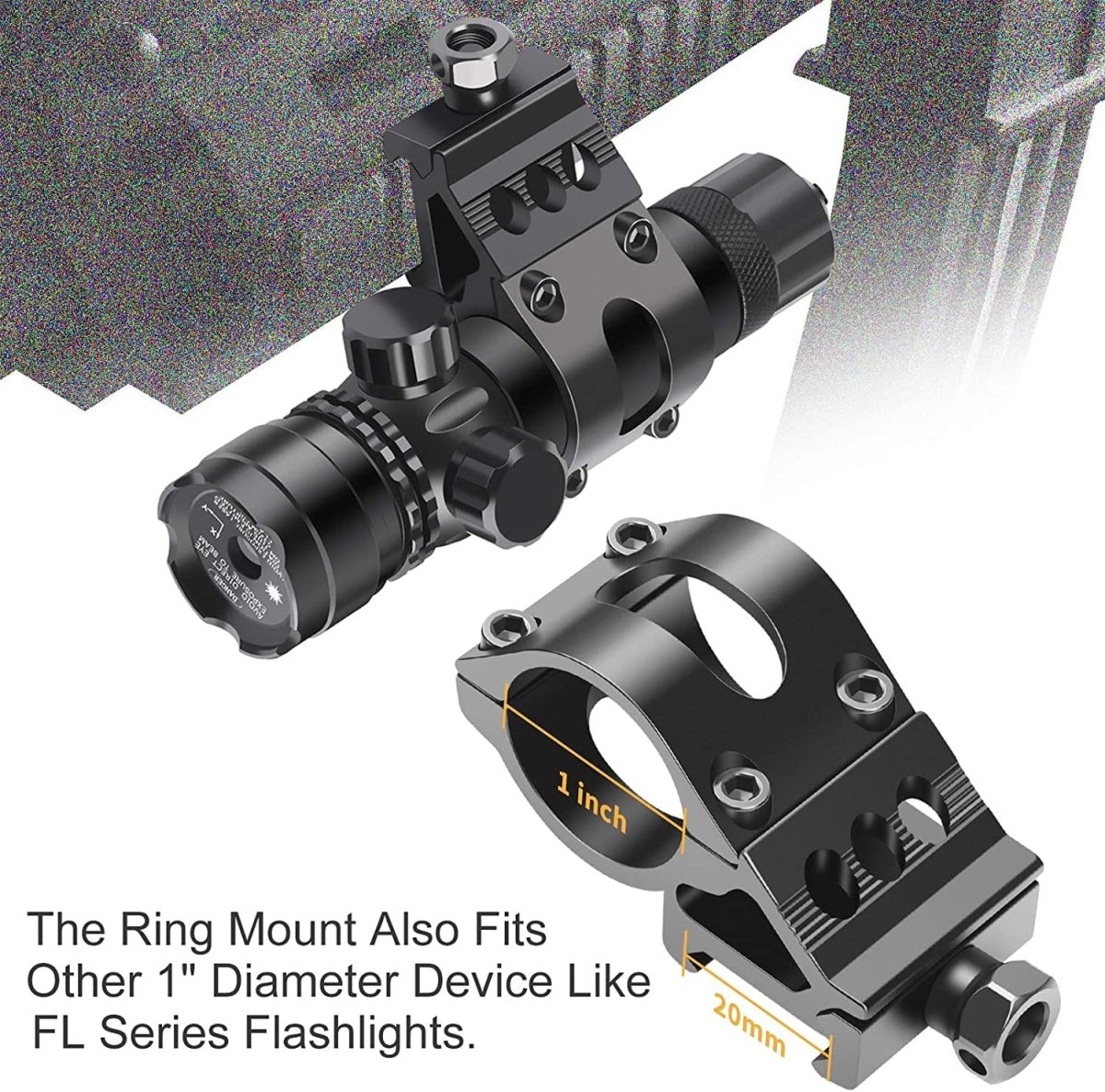 Green/Red Laser with 20mm Mount and Pressure Switch - The Snag Bin