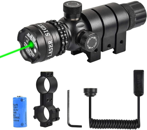 Green/Red Laser with 20mm Mount and Pressure Switch - The Snag Bin