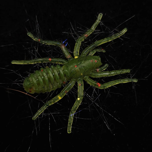 Hairy 1" Micro Spider Bait "The Writing Spider" - The Snag Bin