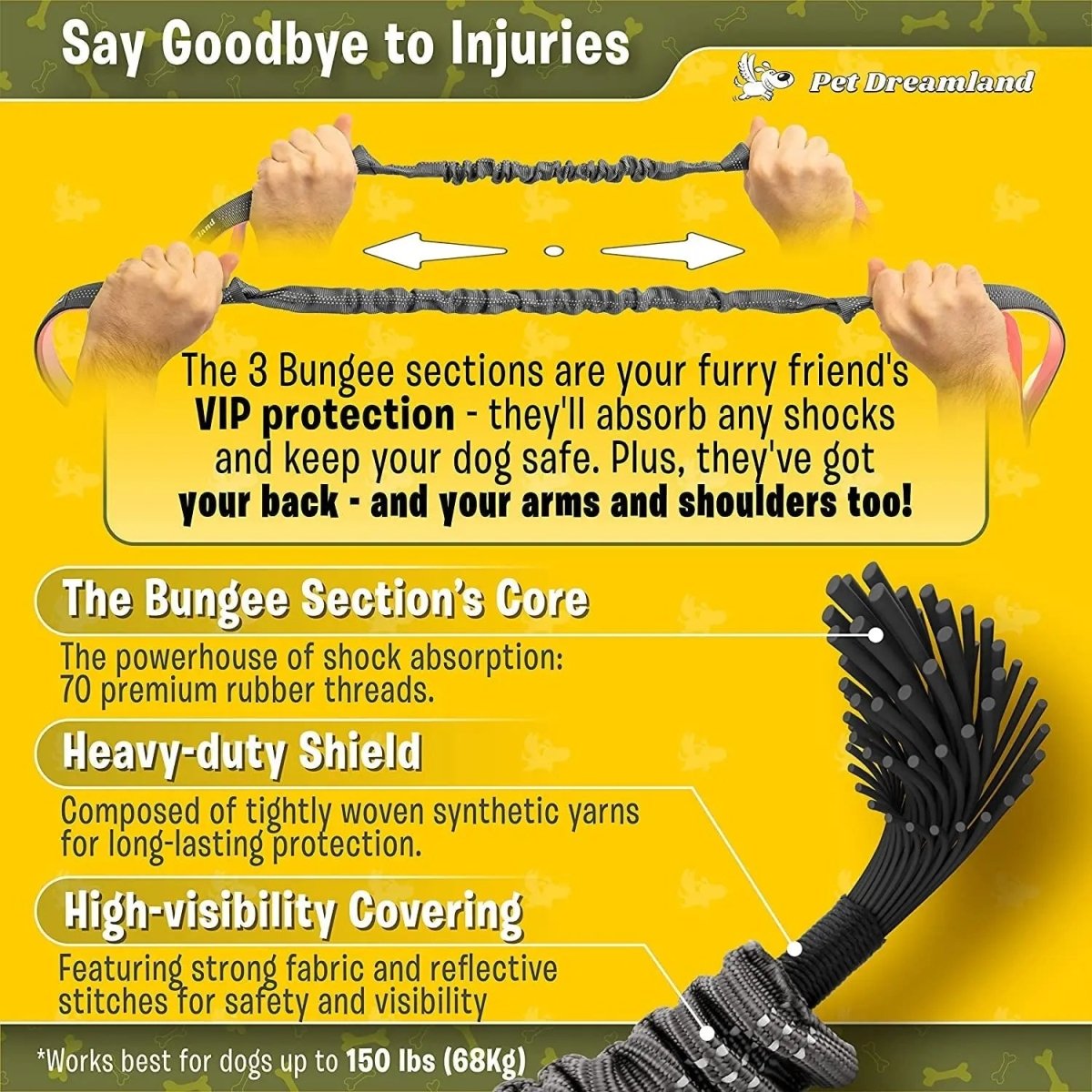 Hands - Free Dog Leash for Large Dogs - The Snag Bin