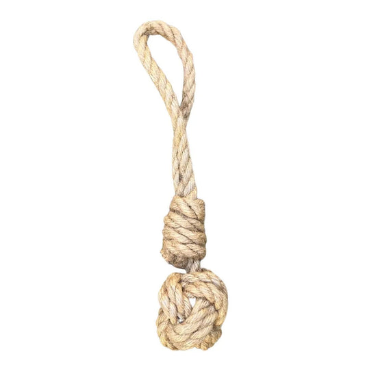 hemp rope dog tug toy - The Snag Bin