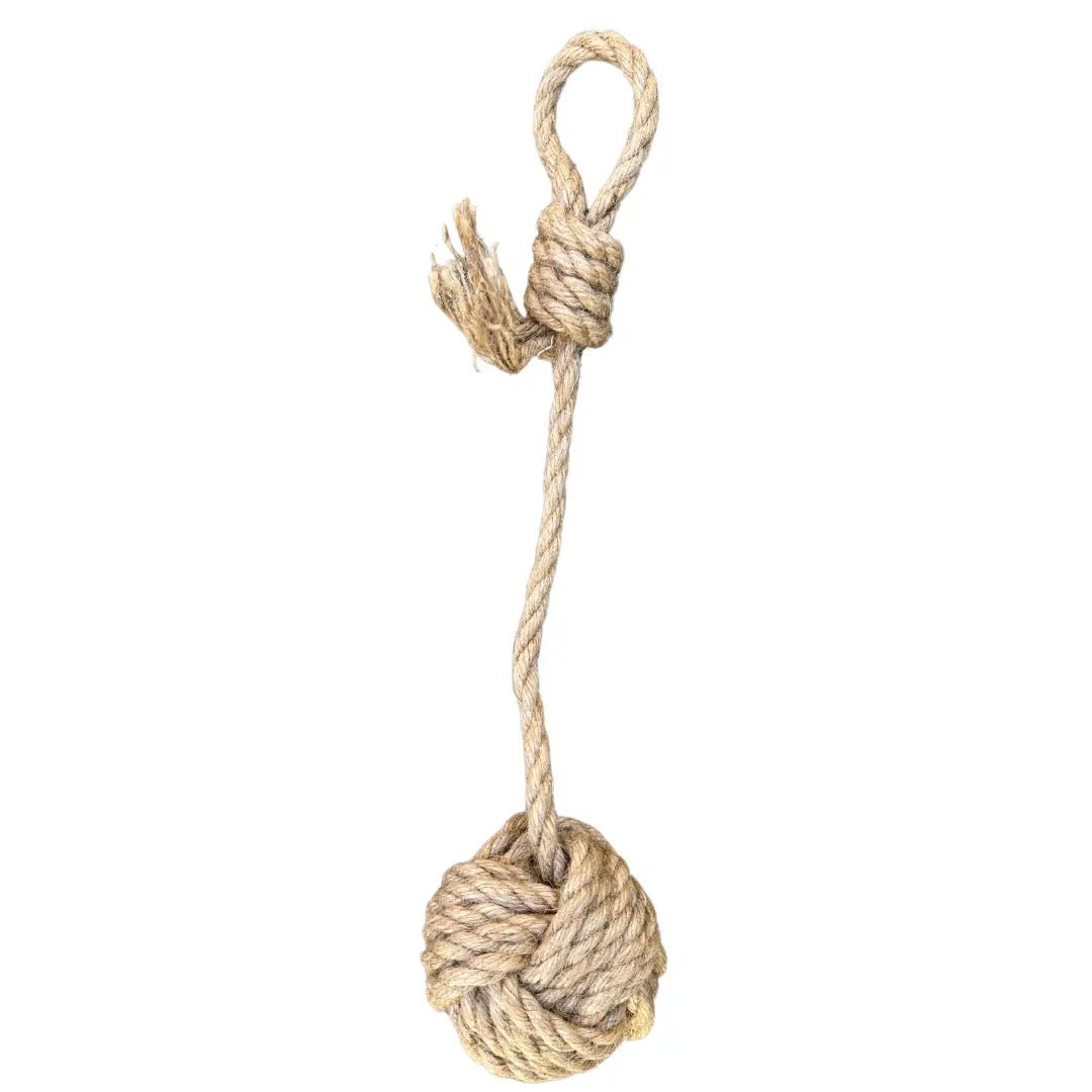hemp rope dog tug toy - The Snag Bin
