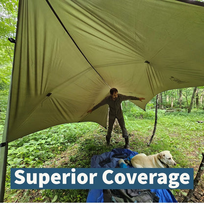 Hideaway Tarp – 12' Hammock Rain Tarp - The Snag Bin