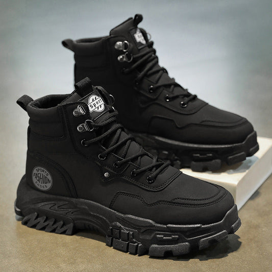 High top Martin boots for outdoor men anti slip wear-resistant thick soled versatile workwear trendy shoes V.I.P Digital Presence   The Snag Bin