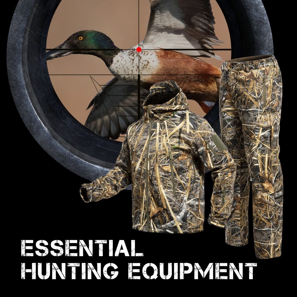 Hunting Gear Suit For Men Camouflage Windproof Jacket - The Snag Bin
