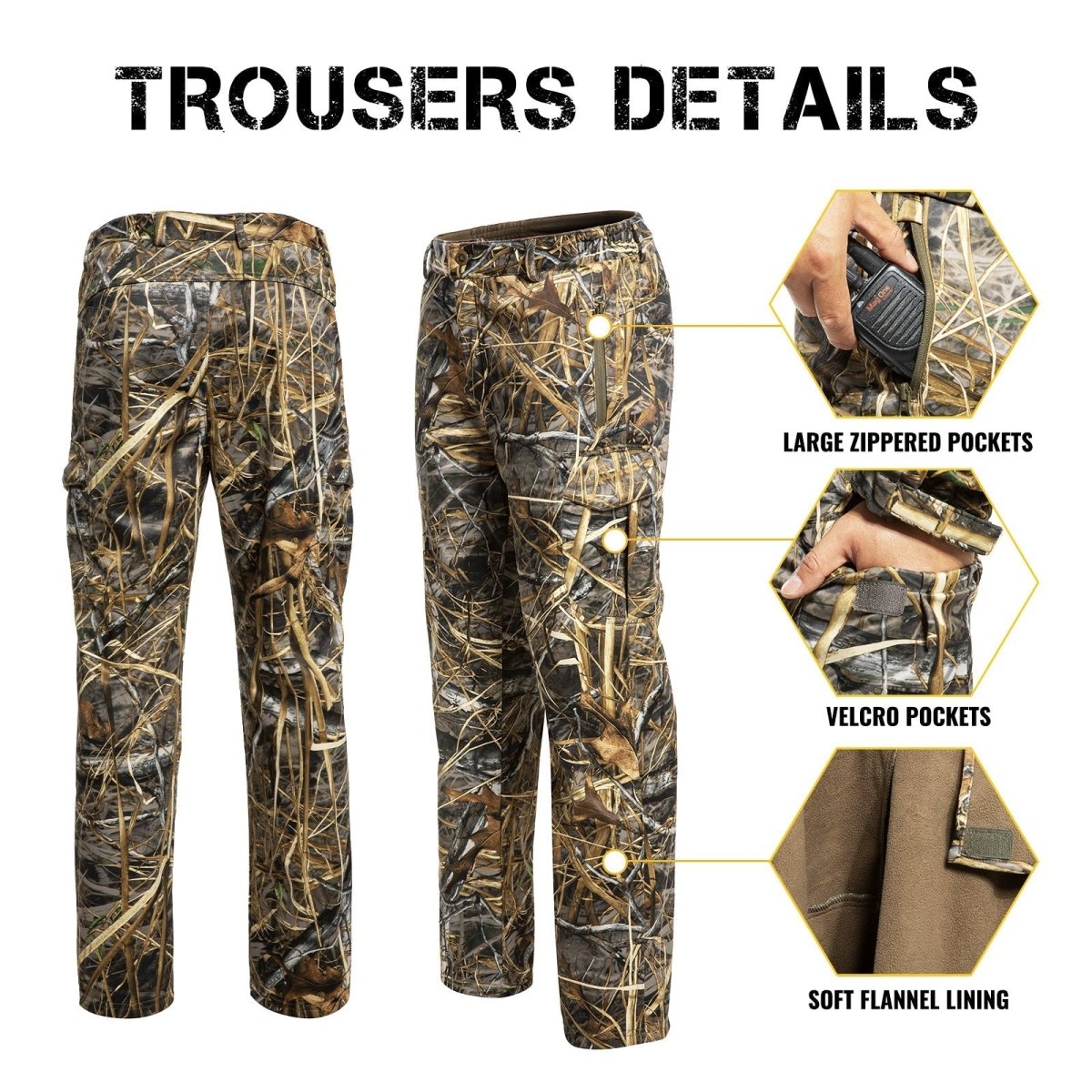 Hunting Gear Suit For Men Camouflage Windproof Jacket - The Snag Bin