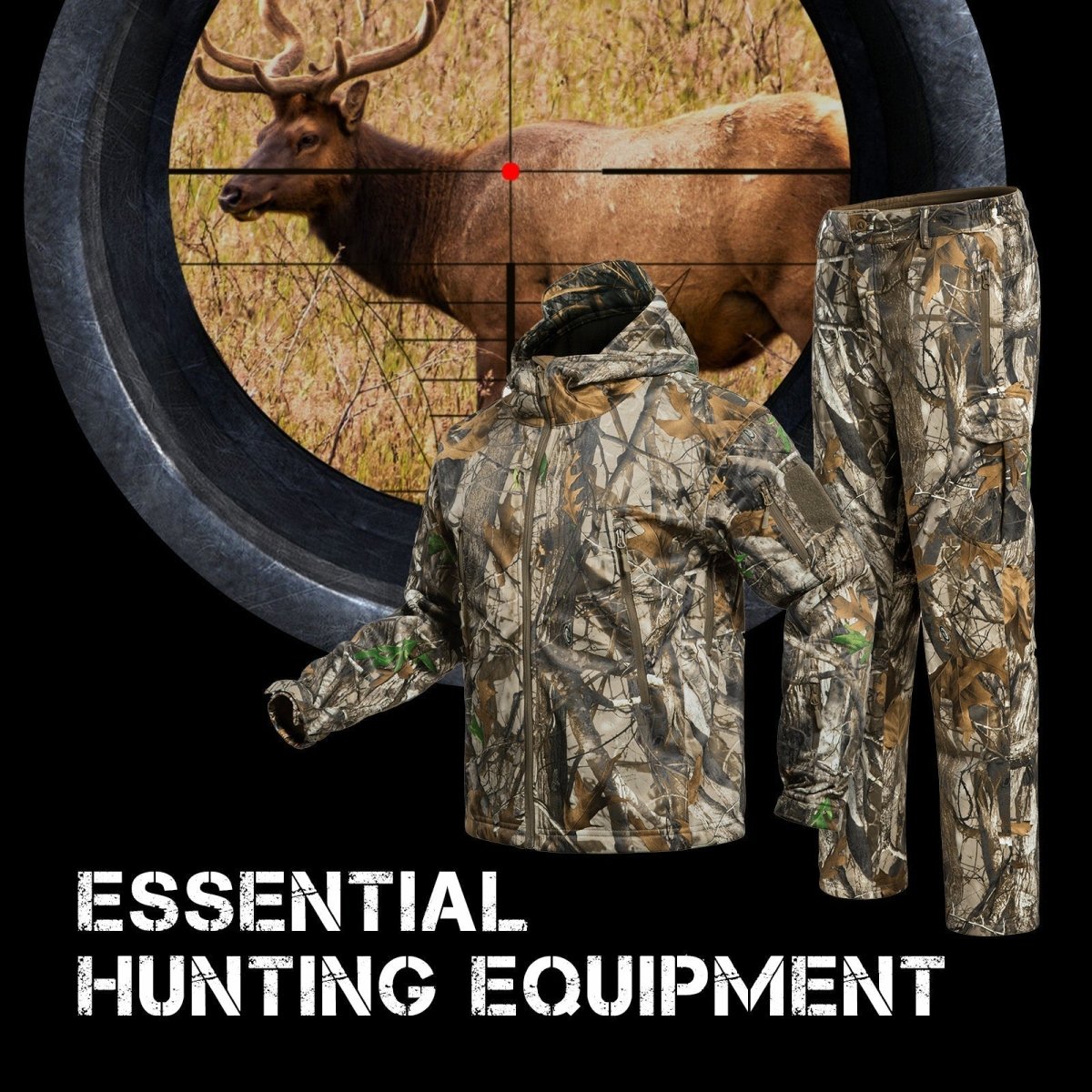 Hunting Gear Suit For Men Camouflage Windproof Jacket - The Snag Bin