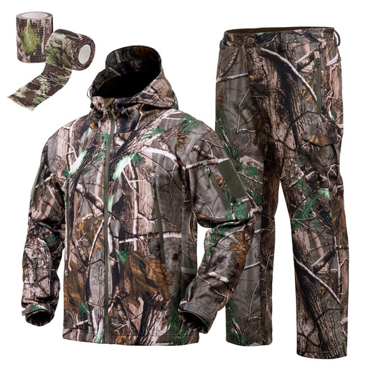 Hunting Gear Suit For Men Camouflage Windproof Jacket - The Snag Bin