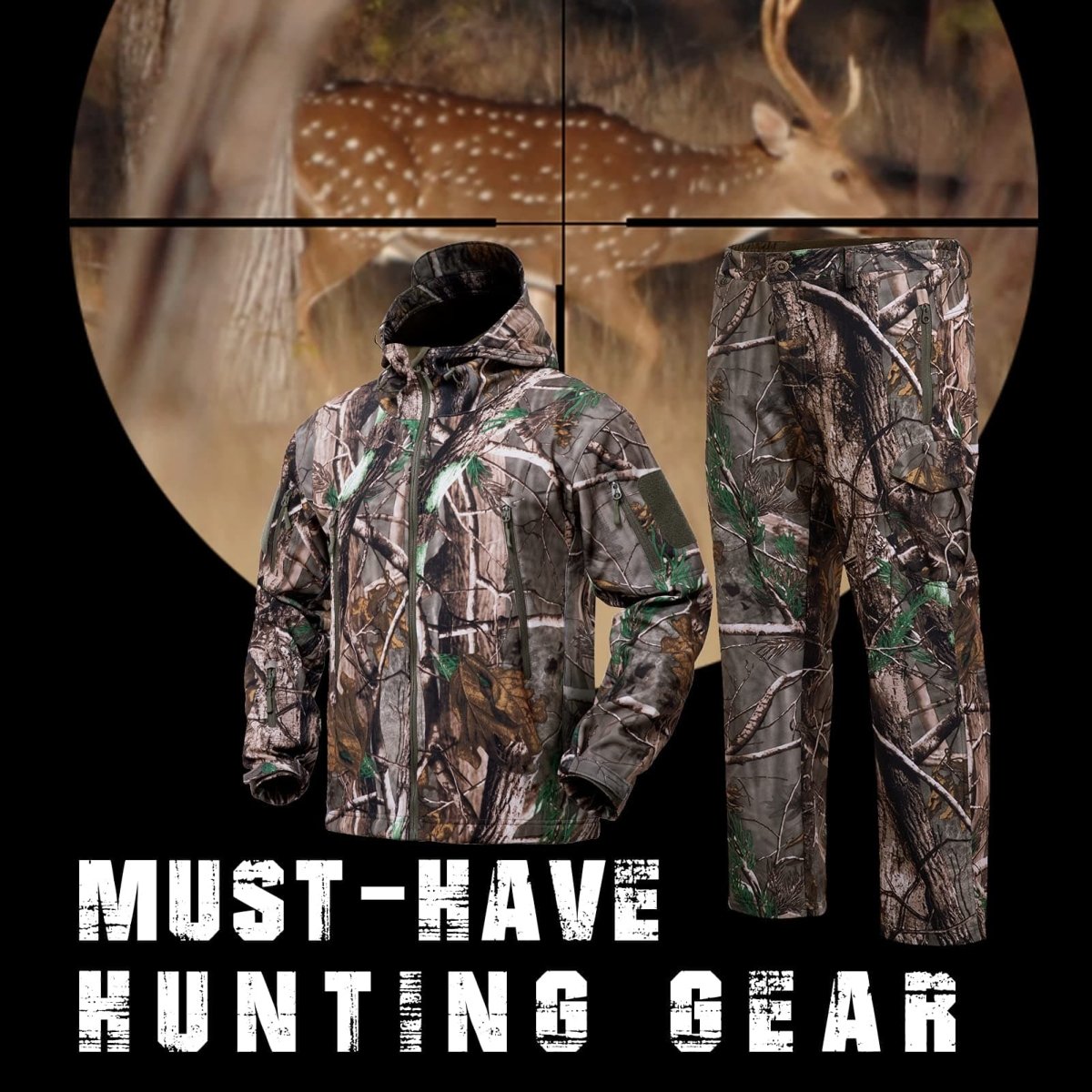 Hunting Gear Suit For Men Camouflage Windproof Jacket - The Snag Bin