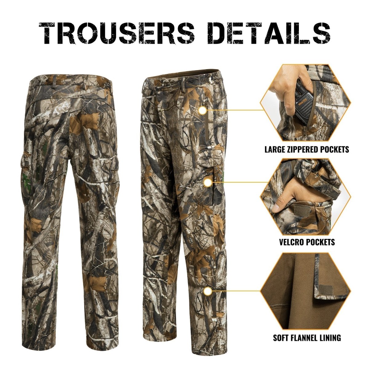 Hunting Gear Suit For Men Camouflage Windproof Jacket - The Snag Bin