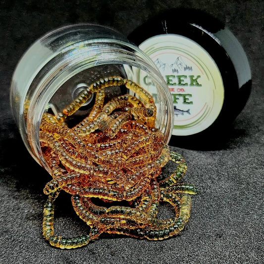 Jar of 0.5" Inch Micro Maggot Fly Larvae "The Apple Maggot" - The Snag Bin