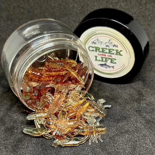 Jar of 1" Inch Micro Crayfish "The Creek Crawler" - The Snag Bin