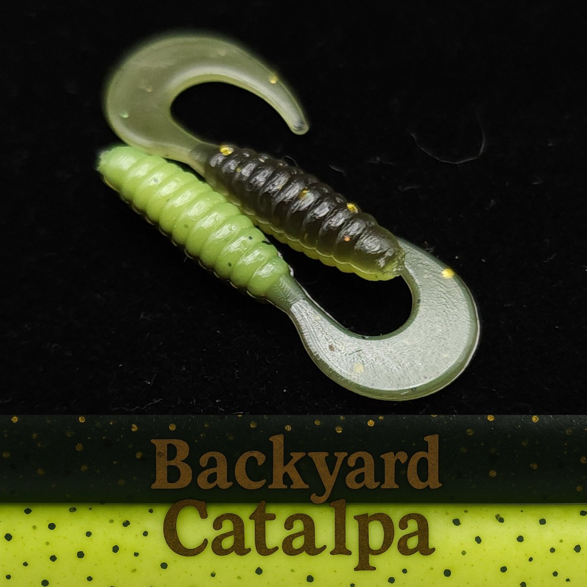 Jar of 1" Micro Curl Tail Grub "The Tennessee Twister" - The Snag Bin