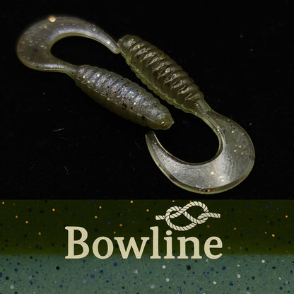 Jar of 1" Micro Curl Tail Grub "The Tennessee Twister" - The Snag Bin