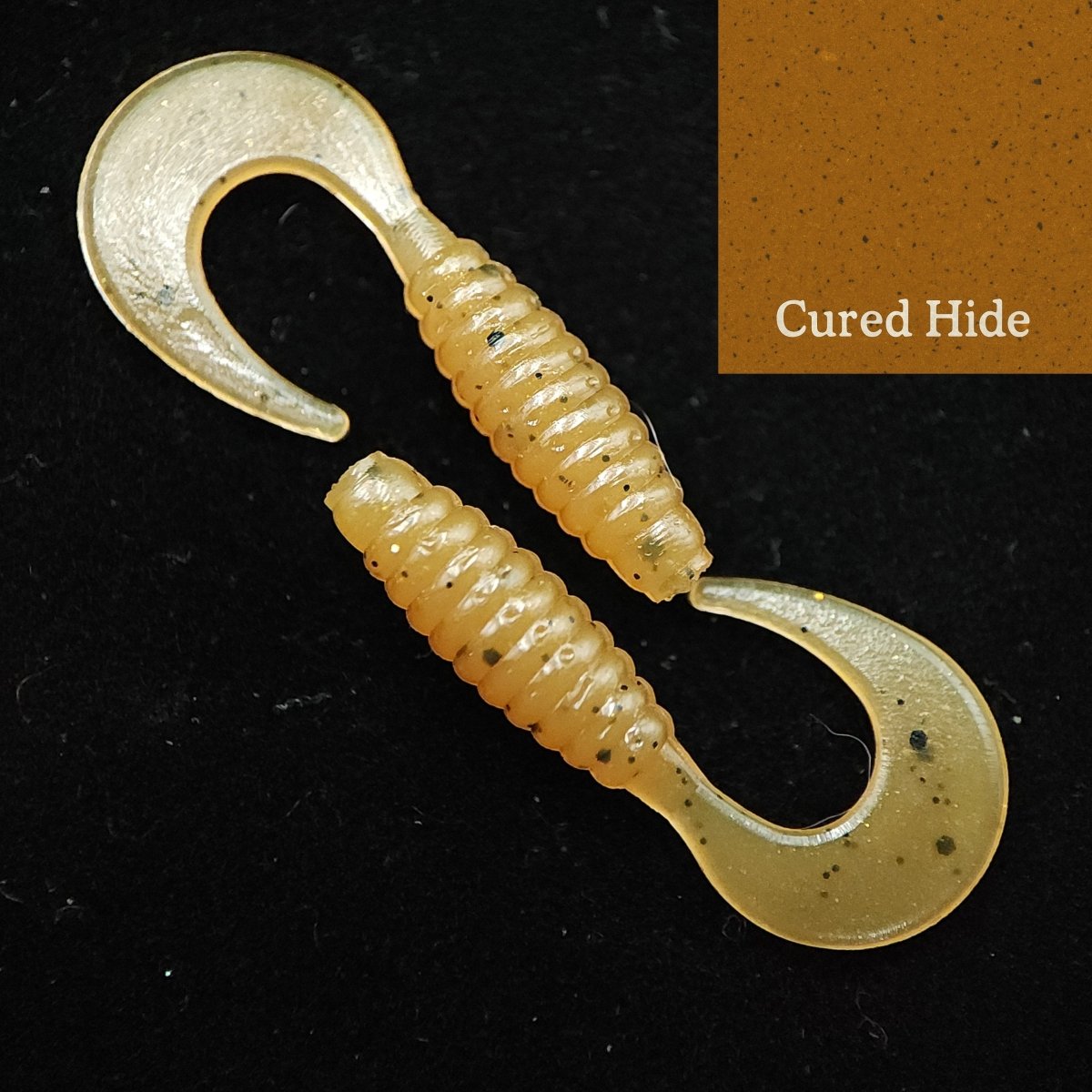 Jar of 1" Micro Curl Tail Grub "The Tennessee Twister" - The Snag Bin