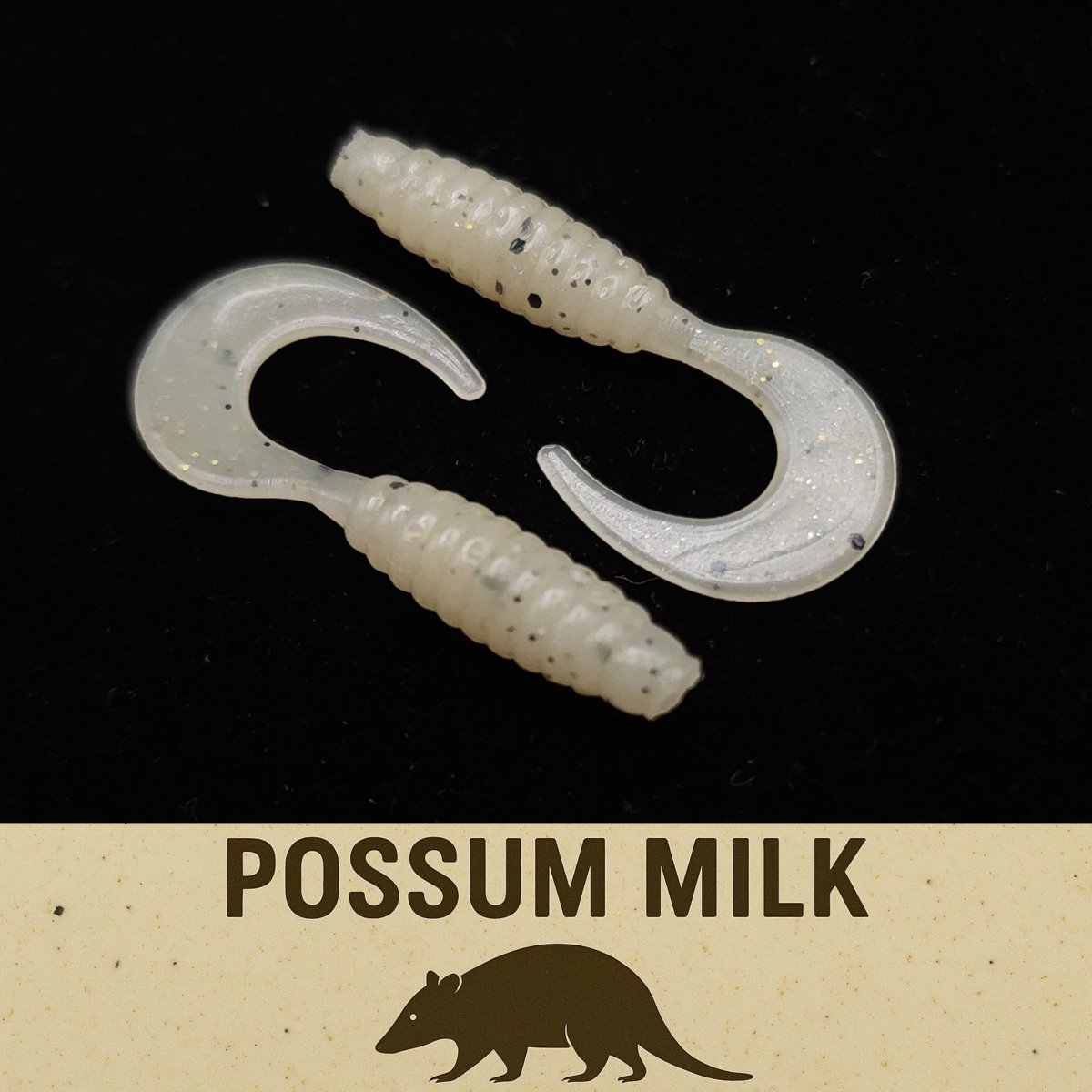 Jar of 1" Micro Curl Tail Grub "The Tennessee Twister" - The Snag Bin