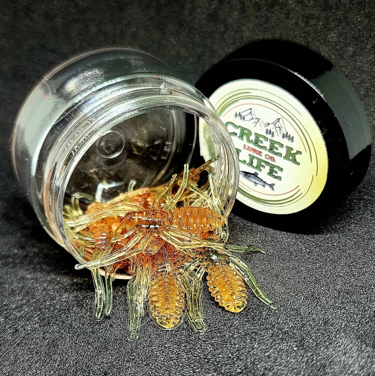 Jar of 1" Micro Spider Bait "The Writing Spider" - The Snag Bin