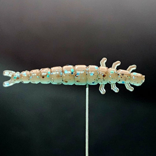 Jar of 1.3" Caddis Fly Larvae "Stream Weaver" - The Snag Bin