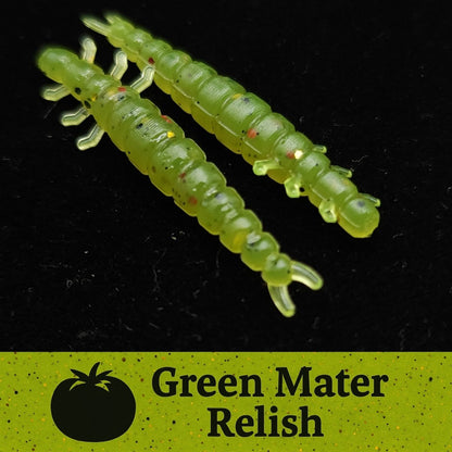 Jar of 1.3" Caddis Fly Larvae "Stream Weaver" - The Snag Bin