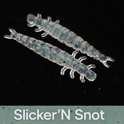 Jar of 1.3" Caddis Fly Larvae "Stream Weaver" - The Snag Bin