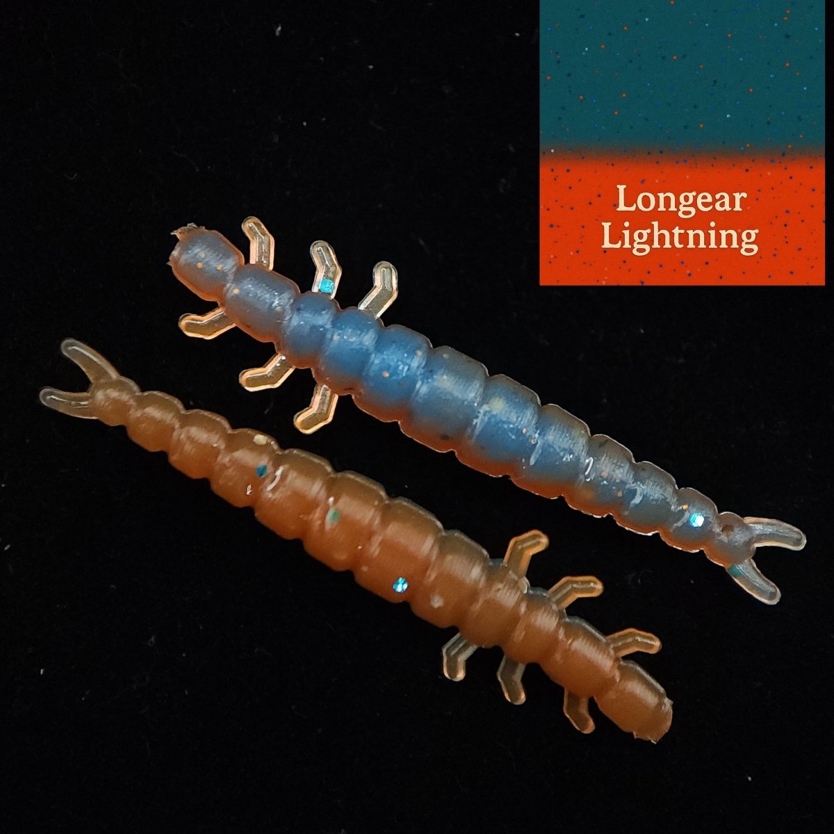 Jar of 1.3" Caddis Fly Larvae "Stream Weaver" - The Snag Bin