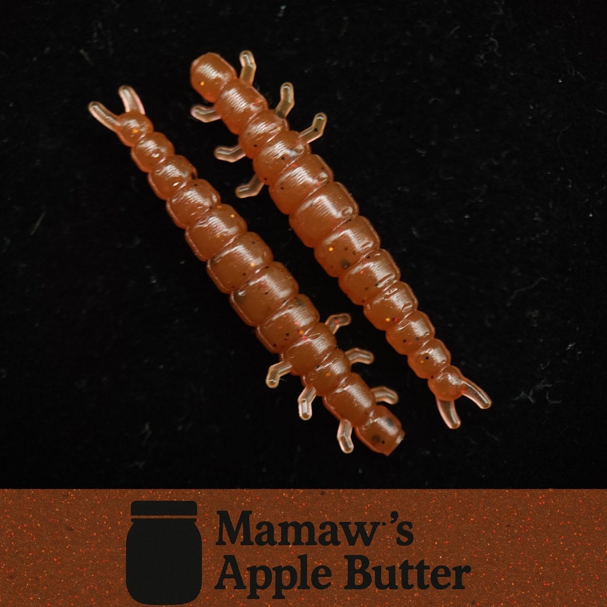 Jar of 1.3" Caddis Fly Larvae "Stream Weaver" - The Snag Bin