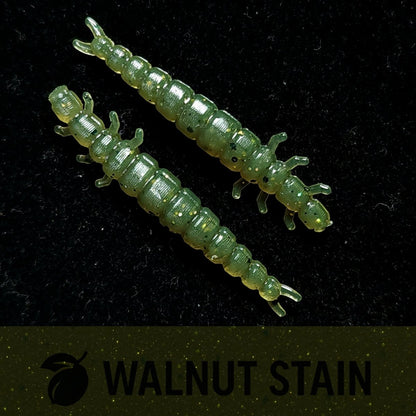 Jar of 1.3" Caddis Fly Larvae "Stream Weaver" - The Snag Bin
