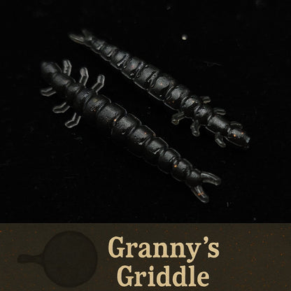 Jar of 1.3" Caddis Fly Larvae "Stream Weaver" - The Snag Bin