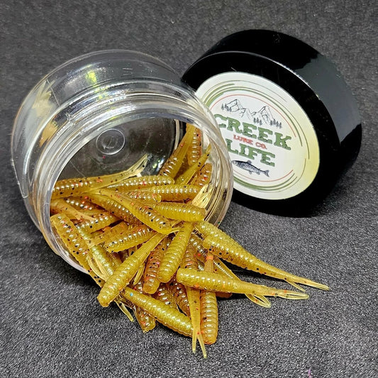 Jar of 1.4" Inch Micro Fluke "The Ditch Stick" - The Snag Bin