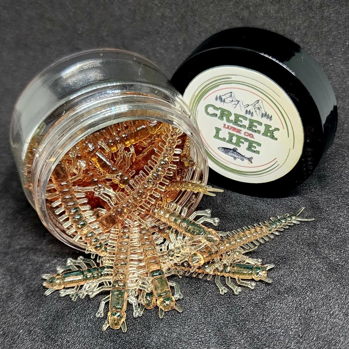 Jar of 1.8" Inch Micro Hellgrammite "The Ditch Devil" - The Snag Bin