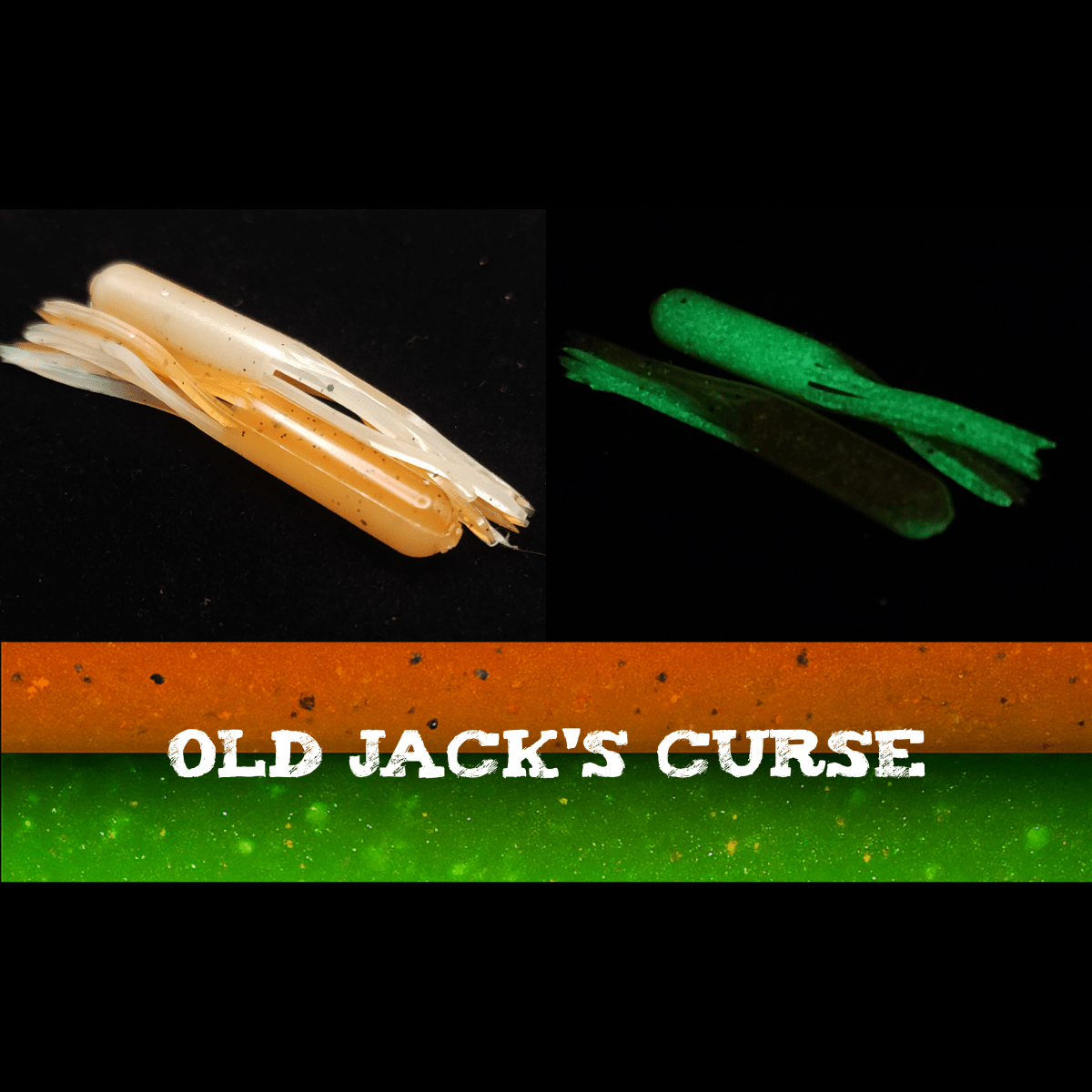 Jar of 1.8" Micro Hollow Tube "The Whisker - Doodle Dangleworm" - The Snag Bin