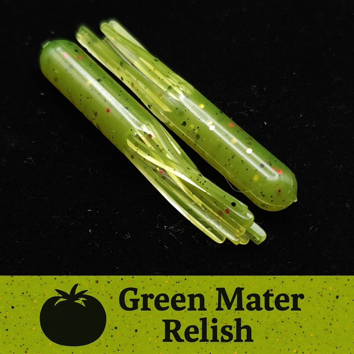 Jar of 1.8" Micro Hollow Tube "The Whisker - Doodle Dangleworm" - The Snag Bin