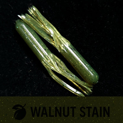 Jar of 1.8" Micro Hollow Tube "The Whisker - Doodle Dangleworm" - The Snag Bin